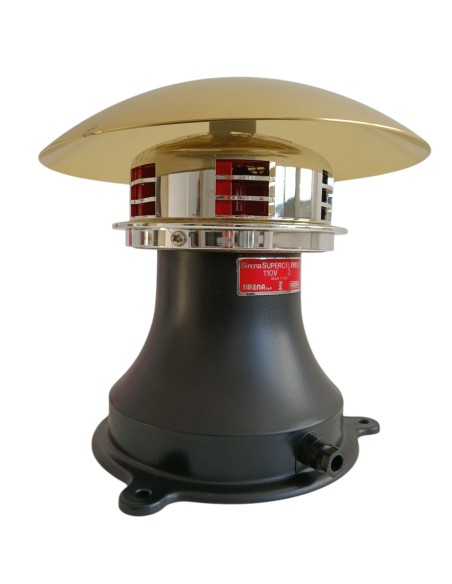 Siren 42113 supercelerest acoustic warning device 110vac/dc bk